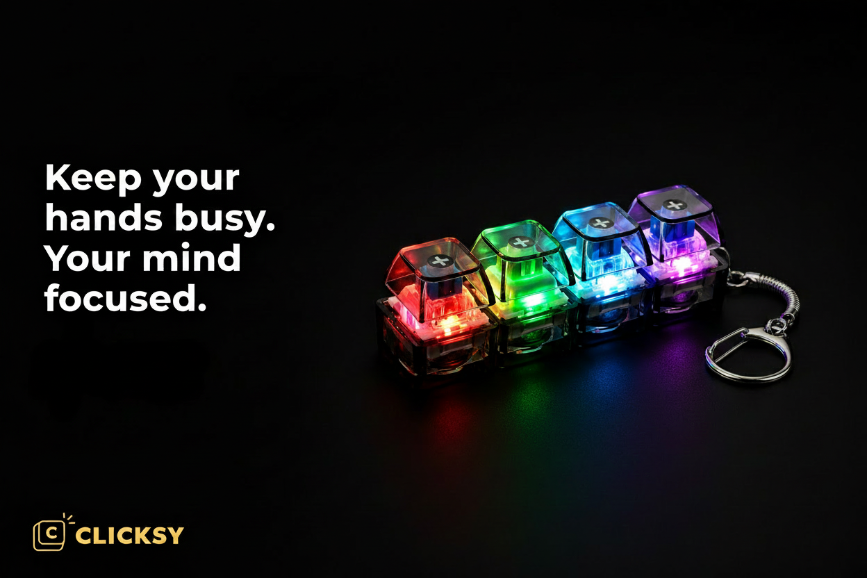 CLICKSY Hero Banner с продуктом и логотипом